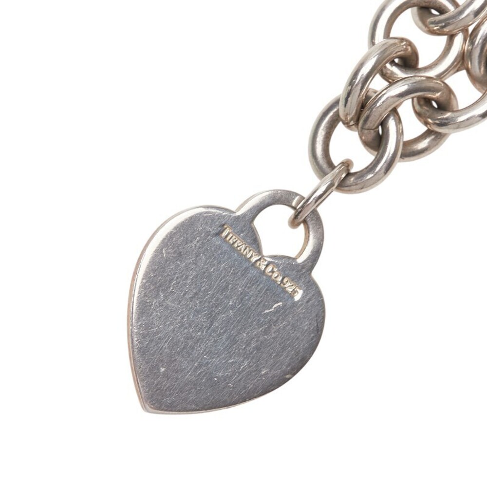 Tiffany Co Heart Chain Necklace Choker Silver